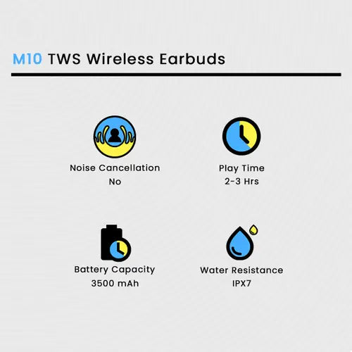 M10 TWS Earbuds (Original) + Free Delivery